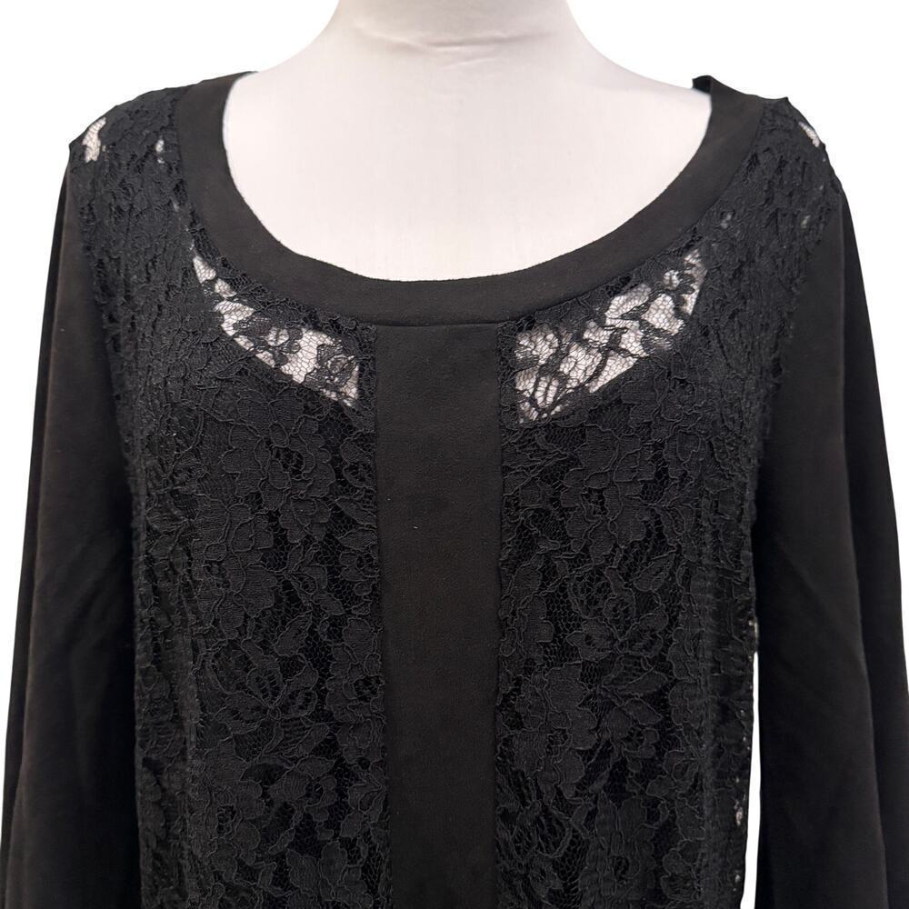 Simply Noelle Lace Up Back Tunic Mini Dress XL Whimsigoth Corset Back Witchy - Picture 4 of 11